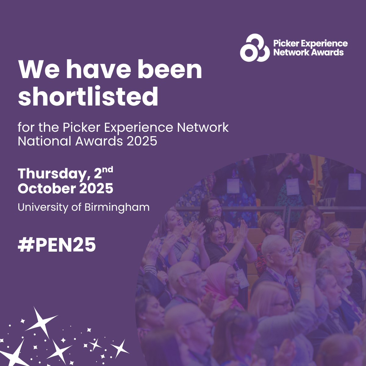 We are proud to be finalists at the Patient Experience Network Awards!